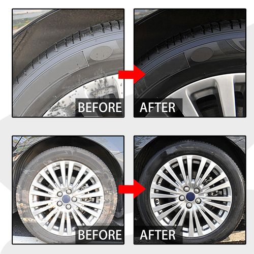 Tire and wheel hub renovation, cleaning, polishing and maintenance multi-functional cleaning agent