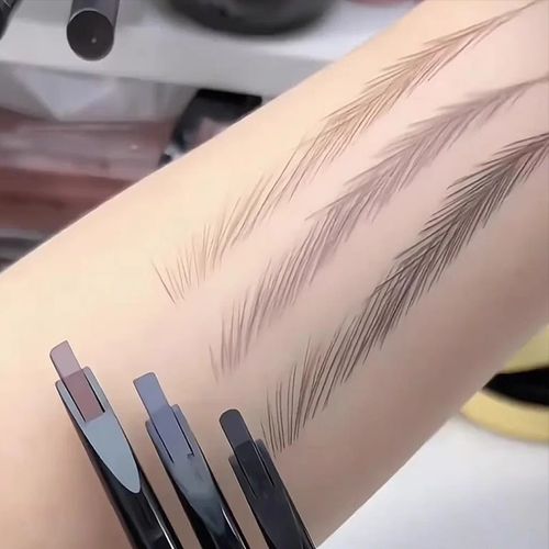 New Design 3d 2 in 1 Double Headed Private Label Custom Waterproof Eyebrow Pencil with Brush