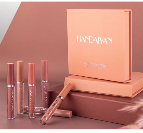 Matte Lip Gloss Set 6-piece - Long-lasting waterproof non-fading and non-staining