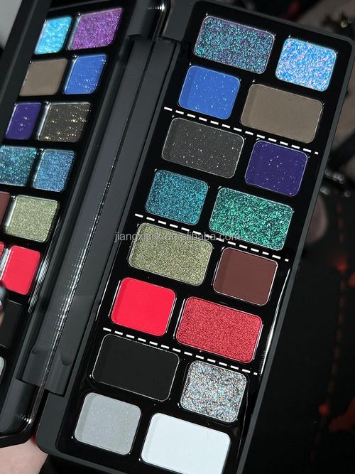 Cosmic Blue Shimmering 16-color Highly Pigmented Eyeshadow Palette