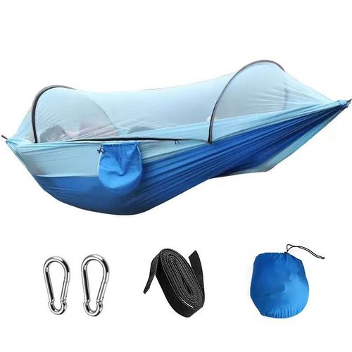 Outdoor mosquito-proof and anti-rollover hammock that can be converted into a tent