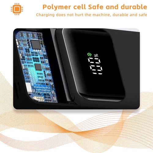 20000mAh High Capacity Power Bank With LED Display Portable Battery Charger Fast Charging Power Bank Built in Cables