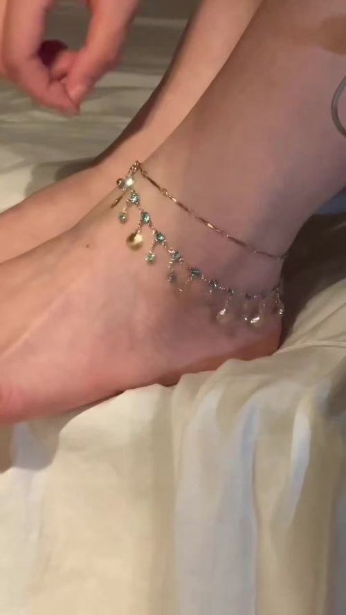 Blue Love Ultra-Shiny Double-Layer Shell Anklet for Women, Summer Vibe Layerable Clavicle Chain, Tassel Necklace & Delicate Foot Chain