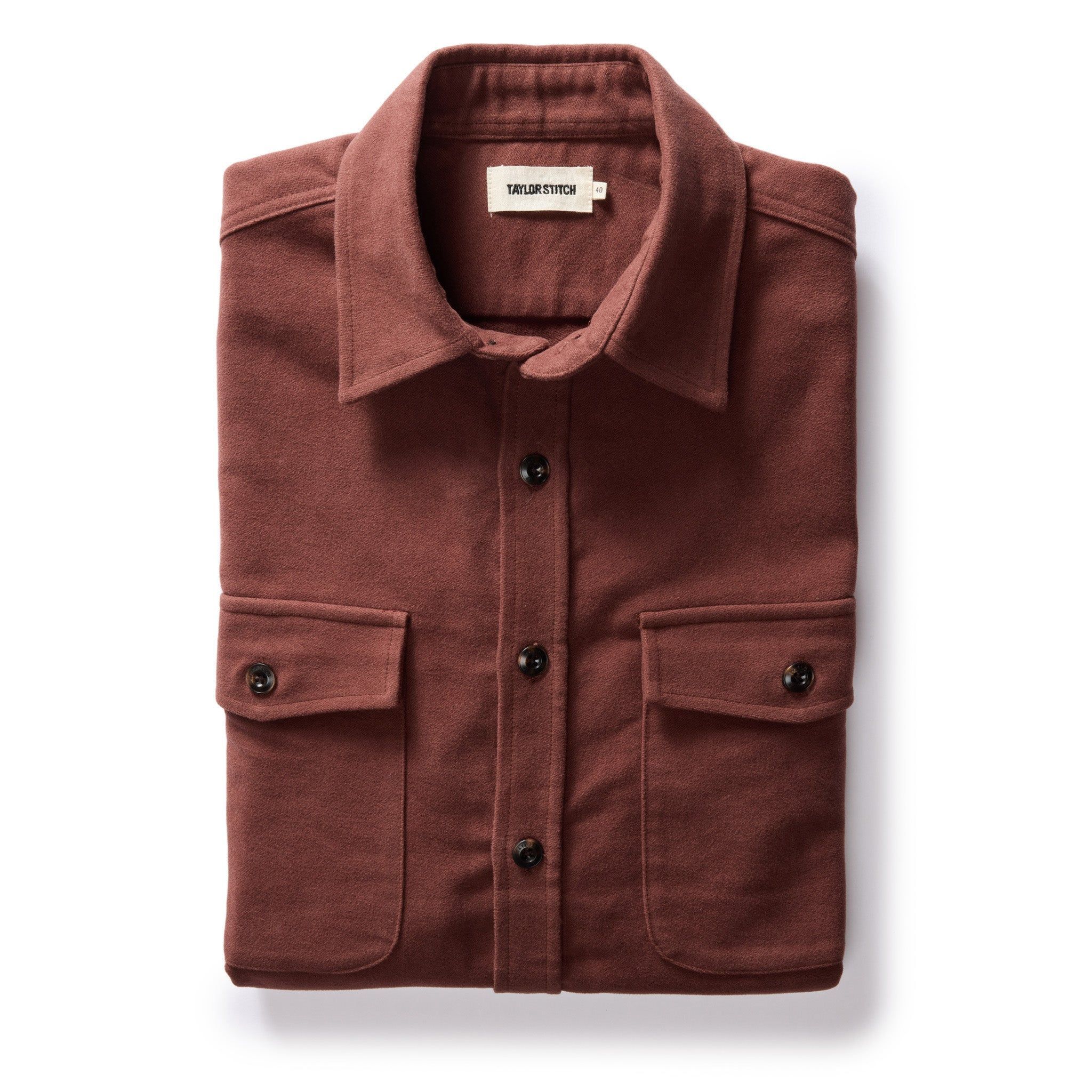 Vcewc Maritime Shirt Jacket in Black Cherry Moleskin