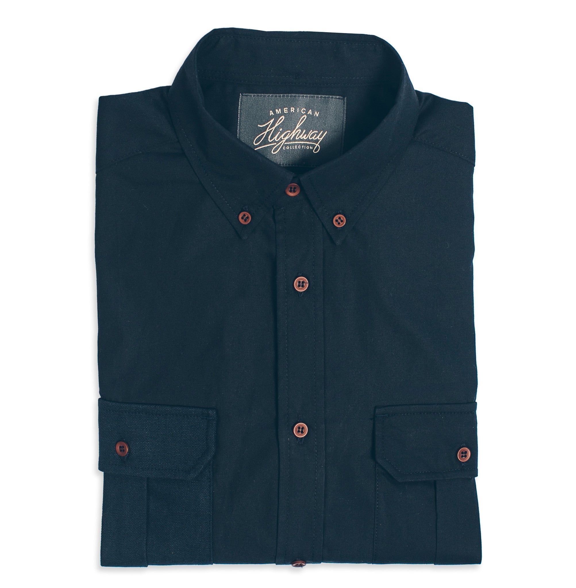 Navy Twill Shotgun Shirt