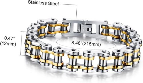 💎Trendy Biker‑Look Titanium Wrist Ornament.