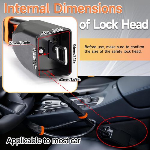 🚗Car Steering Wheel Seatbelt Lock | Ultimate Anti-Theft Protection