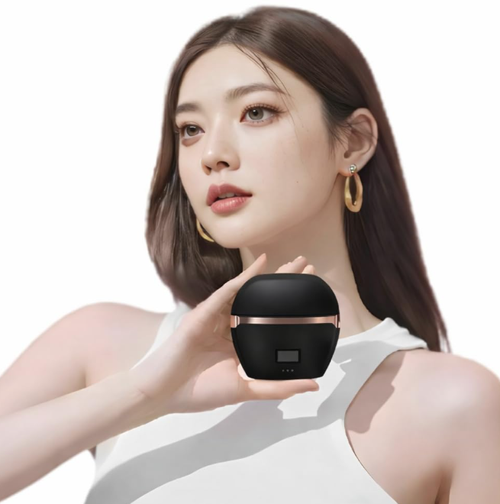 CBEX Mini Hair Straightener Brush, Pocket Size Cordless Heat Comb, 3 Temperature Adjustment 140–180°C, Negative Ion Technology, Safe Anti-Burn Design