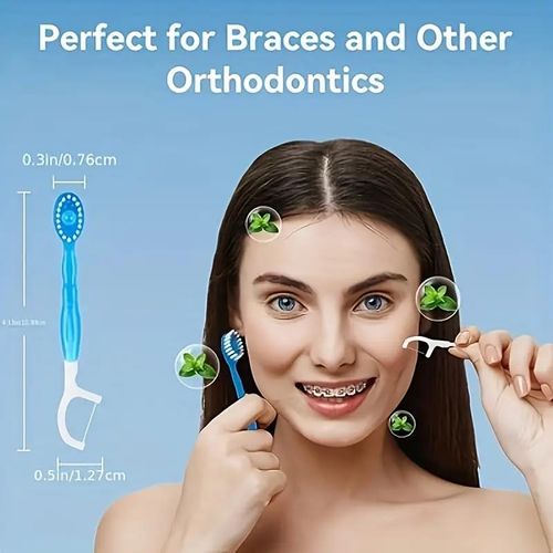 🦷 5-in-1 Burst Bead Toothbrush | Portable Individually Wrapped Oral Care Sticks