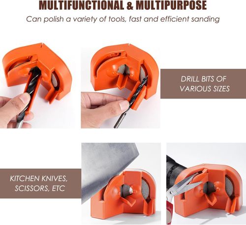 ⚙️V-type drill sharpener, restore dull drill bits in seconds.