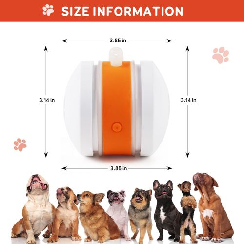 Interactive Dog Ball, Random Path Electric Automatic Moving and Rolling Dog Toy with Rope for Small Medium Large Dogs, Motion-Activated Dog Stimulation Toy for Boredom Relief