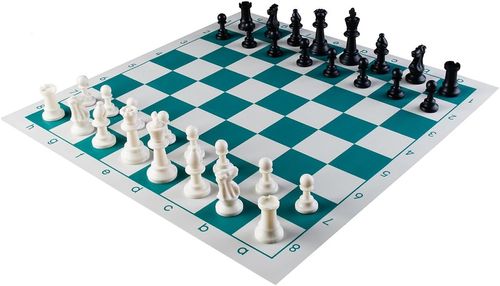 Portable Tournament Chess Board Game Mat+FREE Carrier Bag.