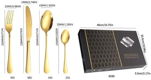 ✨Elegant Tableware Set | Spoon, Fork & Knife For Family Meals