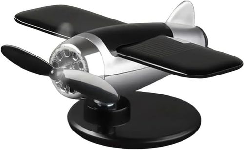 ✈️ Solar-Powered Rotating Airplane Car Ornament | Auto Dashboard Decor for Kenya