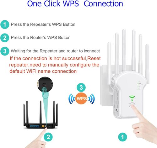 Dual Band 2.4G & 5G WiFi Repeater Gigabit Wireless Signal Amplifier High Speed WiFi Range Extender Universal Router Signal Booster