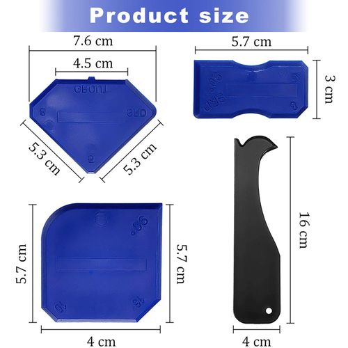 35PCS Silicone Caulking Tool Set, 3-in-1 Sealant Smoother Scraper Remover, Complete Grout Tool Kit for Kitchen Bathroom Window Tile Joint