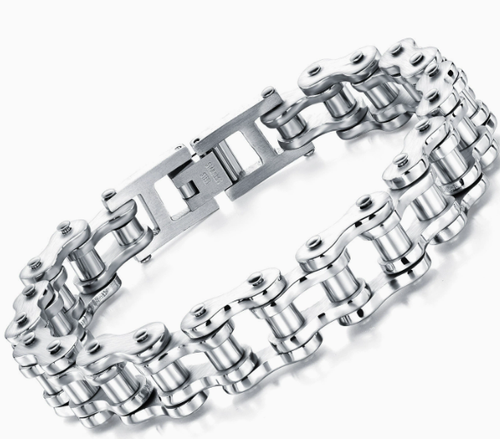 💎Trendy Biker‑Look Titanium Wrist Ornament.