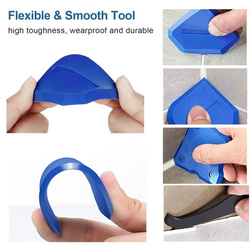 🛠️ 3-in-1 Silicone Caulking Tool Kit, Fast Caulk Removal & Finishing