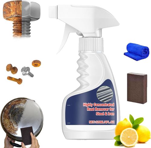 ✨ 120ml Rust Remover Spray - Fast-Acting Metal Cleaner for Bolts & Tools
