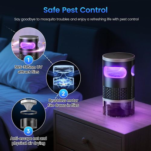 ✨ Smart Indoor Fly Trap Night Lamp for Home Decor