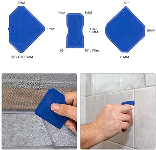 🛠️ 3-in-1 Silicone Caulking Tool Kit, Fast Caulk Removal & Finishing