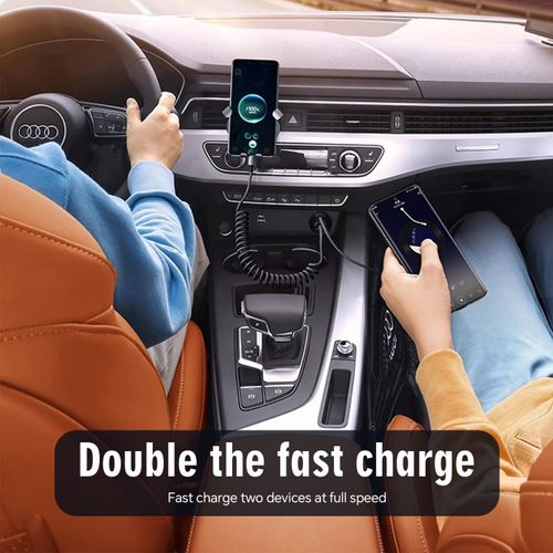 ⚡ 38W PD+QC3.0 Dual Port Mini Car Fast Charger