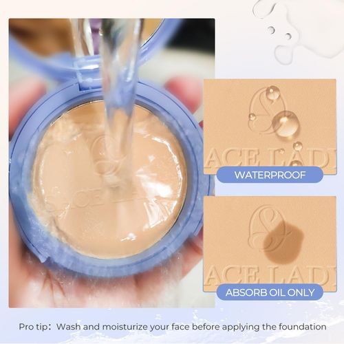 Wheat Skin Tone Oil Control Pressed Powder | Waterproof Matte Setting Powder