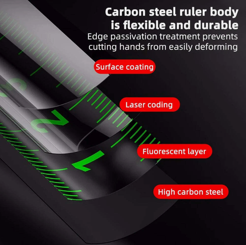 5 Metric Measuring Tape Self Locking Fluorescent Steel Tape Measure High