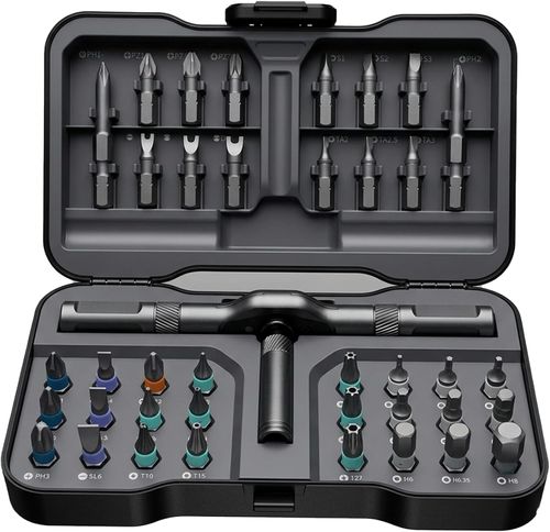 🔧33 in 1 S2 Steel Magnetic Precision Screwdriver Bit Set