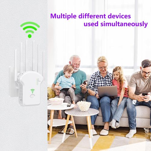 Dual Band 2.4G & 5G WiFi Repeater Gigabit Wireless Signal Amplifier High Speed WiFi Range Extender Universal Router Signal Booster