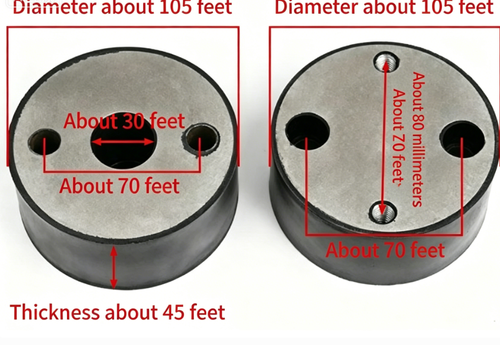 90or100 Type Rammer Shock Absorber Rubber Block, Heavy Duty Durable Damper Pad