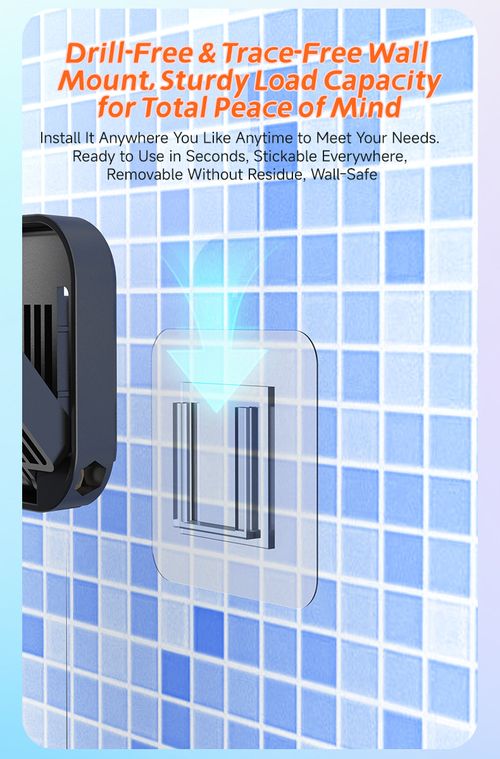 Waterproof Bathroom Bluetooth Speaker | Wall Mount Phone Holder Touch Screen Shower Speaker 2 In 1 Shower Phone Stand & Bluetooth Speaker | IPX Waterproof For Bathroom Kitchen Portable Wall Mount Waterproof Speaker | Hands Free Music & Video Viewing For Shower