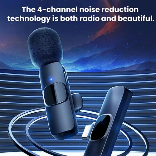 🎞️Live Stream Must-Have K9 Microphone, Dual Mics Noise Cancelling