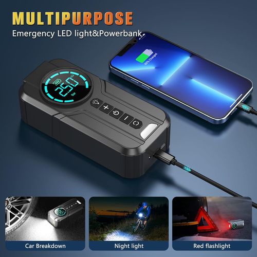 🚗 Cordless Tire Inflator Portable Air Compressor for Cars ⚡ 150PSI Wireless Air Pump Fast Inflation for Vehicles