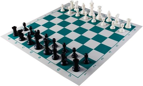 Portable Tournament Chess Board Game Mat+FREE Carrier Bag.