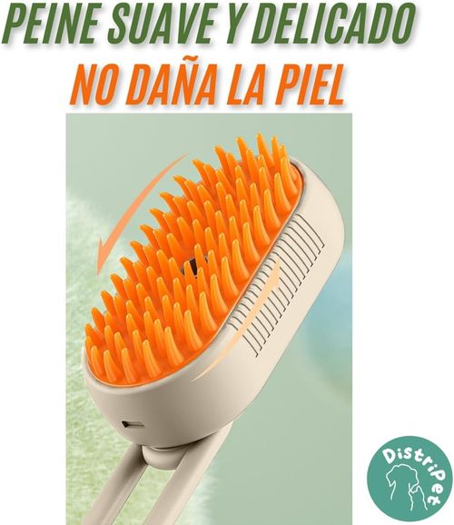 Cat Steam Brush, 3 in 1 Dog Brush, Cleaning, Massaging and Brushing, Self-Cleaning and Electric Grooming Comb for Long or Short Hair Pets