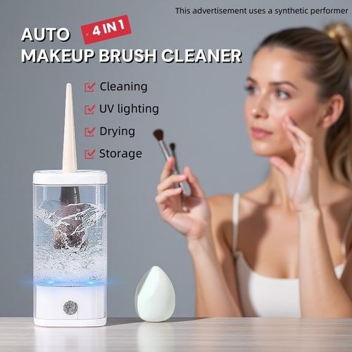 🧼 Automatic Makeup Brush Cleaner with UV Sanitizer