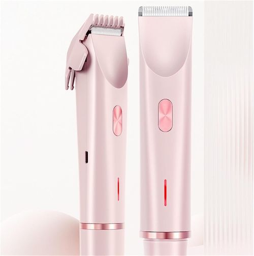 Electric Shaver Women Body Trimmer, IPX7 Waterproof Dual-Head Shaver for Women, Wet & Dry Wet and Dry, USB Rechargeable for Facial Face Lip Chin Underarm Legs (Pink)