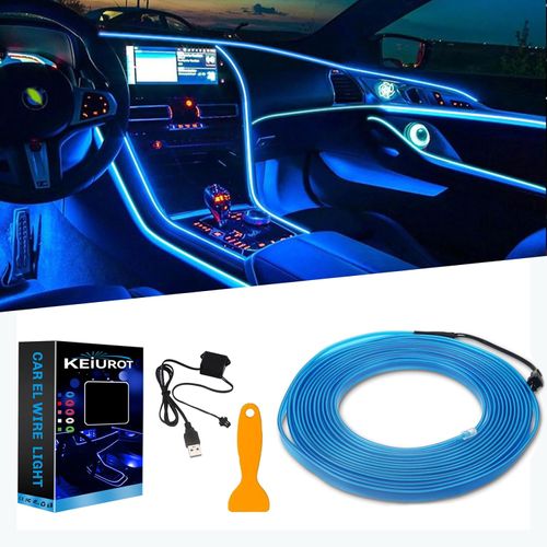 🌈 5M RGB Car Interior LED Strip | App Controlled, Full Coverage