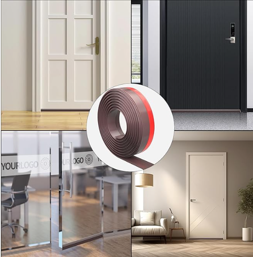 ESUFEIR 39U der Door Draft Stopper,Bottom Door Sweeps for Exterior & Interior,Gap Filler Noise Blocker Seal Strip,Wind Guard Dust Stopper(Brown)