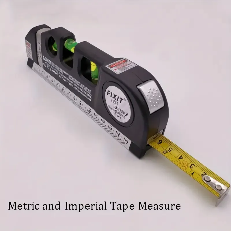 📏 Multi-Function Laser Level Tool with Tape Measure ✅ High Precision Infrared Laser Level for Home Renovation