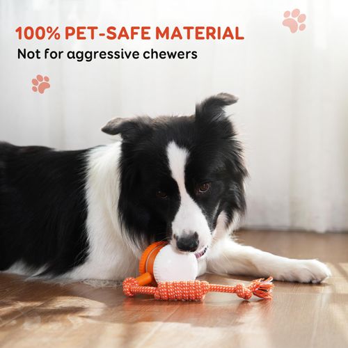 Interactive Dog Ball, Random Path Electric Automatic Moving and Rolling Dog Toy with Rope for Small Medium Large Dogs, Motion-Activated Dog Stimulation Toy for Boredom Relief