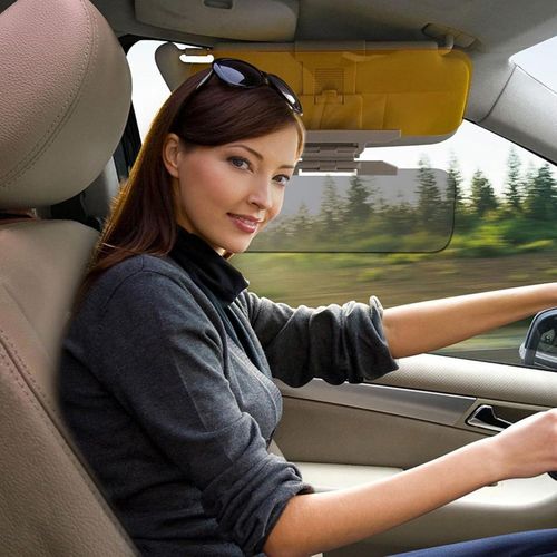 🚗 Car Sun Visor Anti-Glare Anti-Dazzle Protector for Day & Night Driving