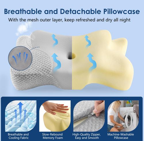 🦋Ergonomic Butterfly Memory Foam Pillow, Neck Pain Relief