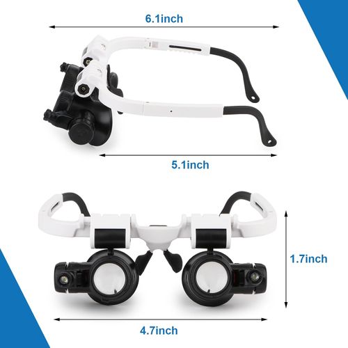 ✨ Multi-Lens Head Magnifier, Precision Work Essential Tool