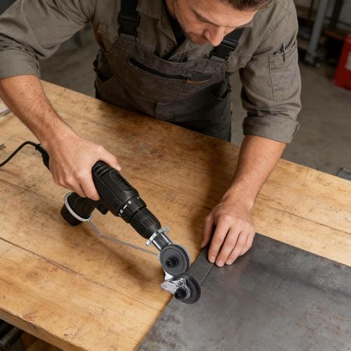 ⚙️Turn your electric drill into a metal cutting shear instantly.