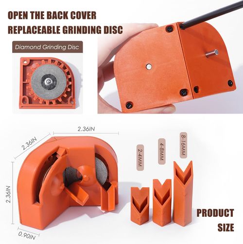 ⚙️V-type drill sharpener, restore dull drill bits in seconds.