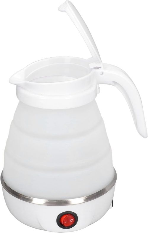500ML Foldable Silicone Electric Kettle, 220-240V UK Plug Portable Travel Kettle for Kenya
