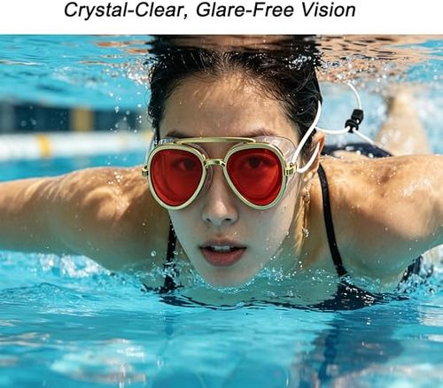 🌊 Mirror Anti-Fog Swim Goggles Full Wide View For Adults