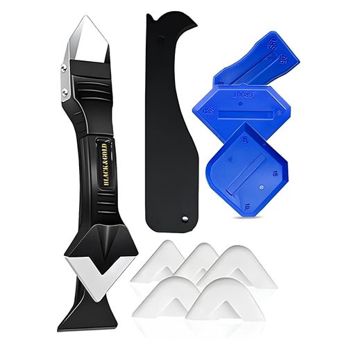 🛠️ 3-in-1 Silicone Caulking Tool Kit, Fast Caulk Removal & Finishing